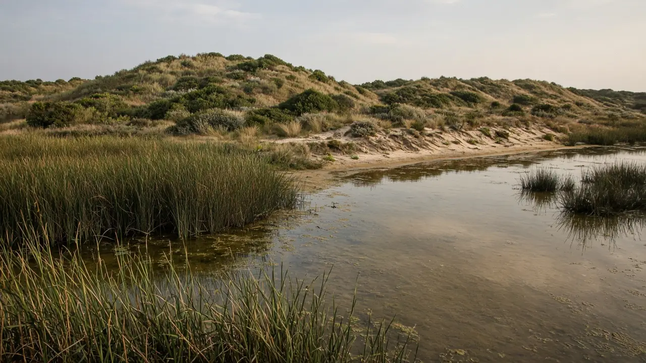 Spiaggia Bacino delle Dune a Bacino Grande — Eurovillas, Porto Cesareo — Salento