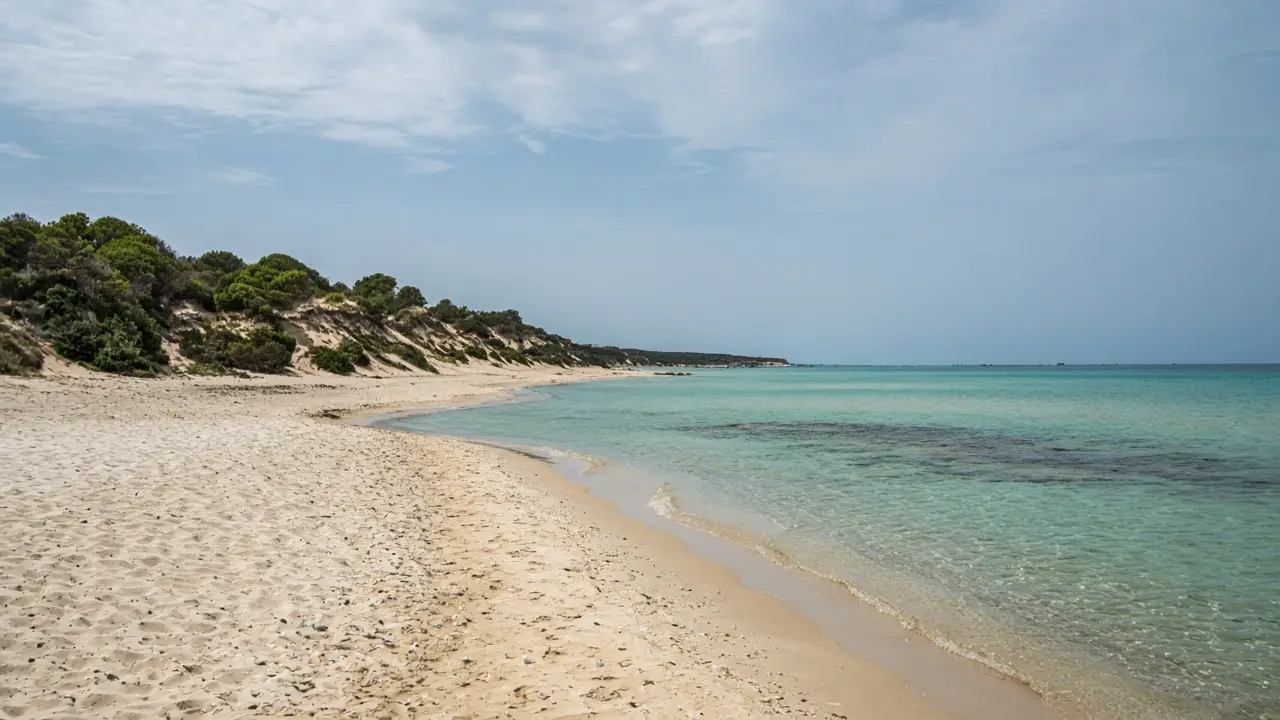 Spiaggia Spiaggia delle Dune a Bacino Grande, Porto Cesareo — Salento